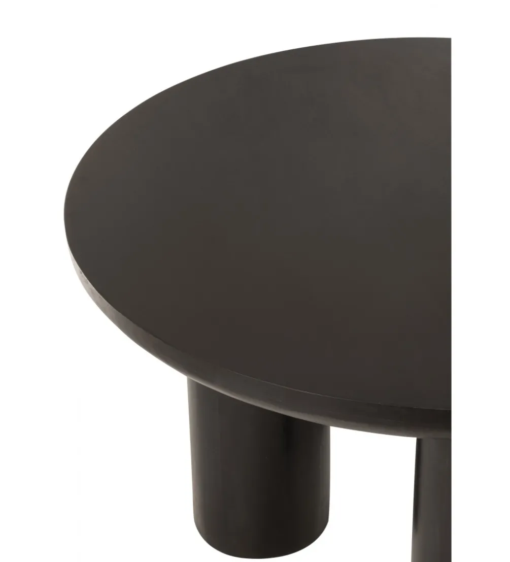 Stół CAVE 120 cm drewno mango czarny