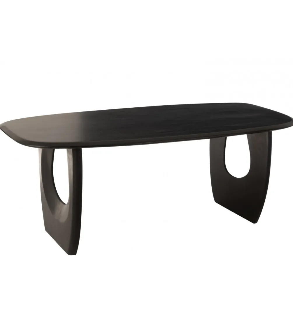 Stół CAVE 200 cm drewno mango czarny