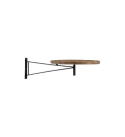 Stół ścienny z drewna LEE 111 cm naturalny