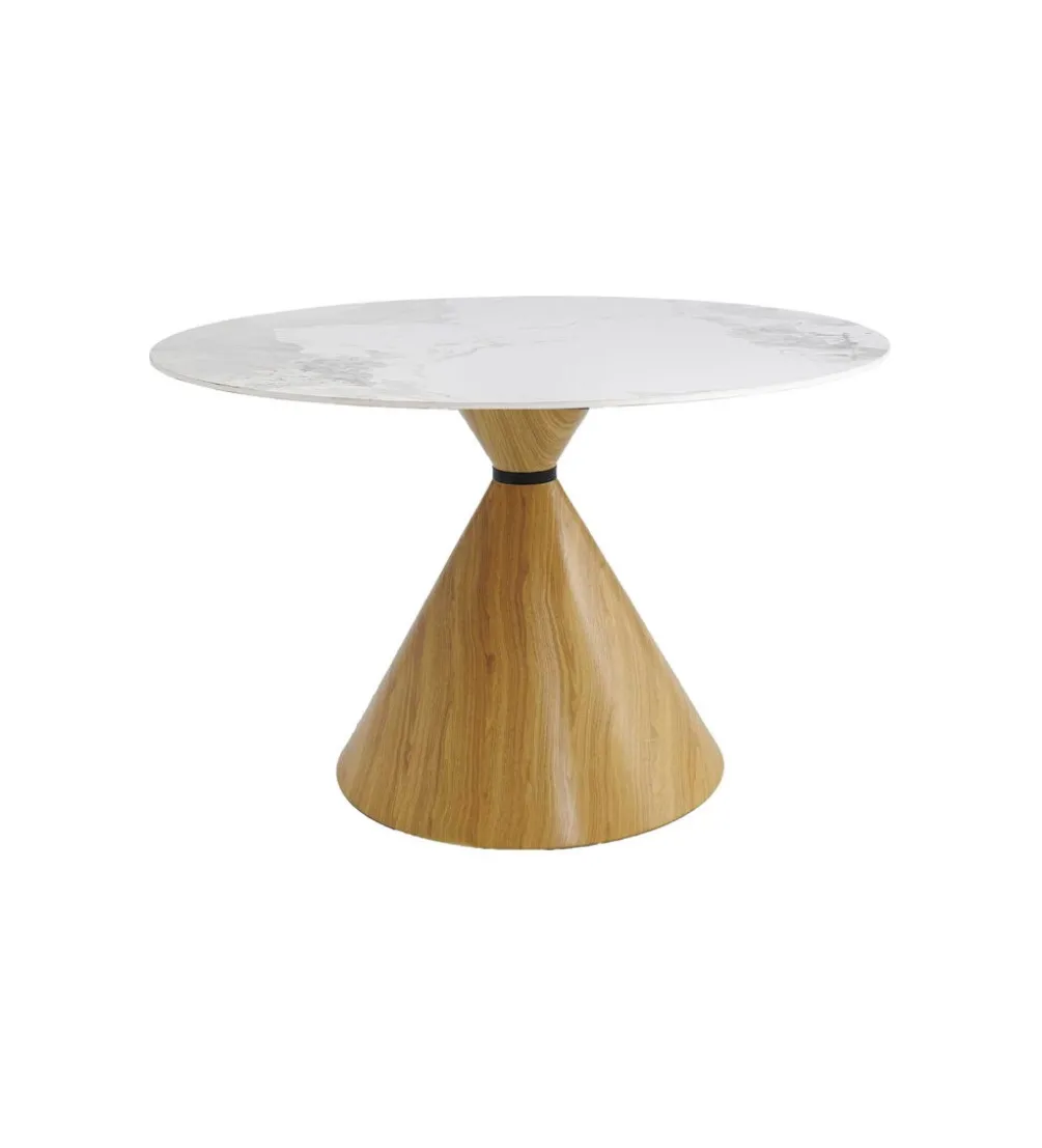 Stół CONO 120 cm ceramika naturalny