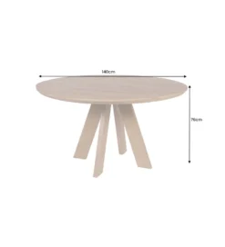 Stół Craft ART WOOD 140 cm drewno mango naturalny