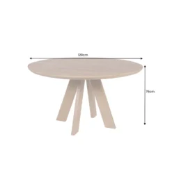 Stół Craft ART WOOD 120 cm drewno mango naturalny
