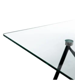 Stół DIVARMOT 140 cm szklany czarny