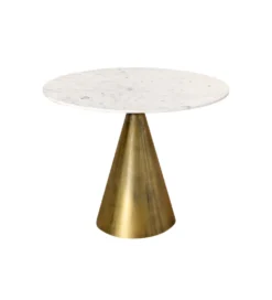 Stół ELEGANCIA 100 cm biały marmuru