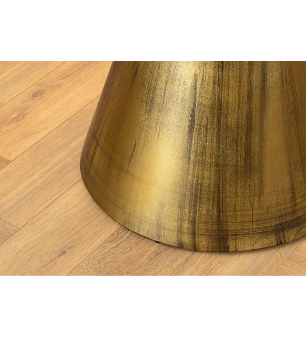 Stół ELEGANCIA 100 cm biały marmuru
