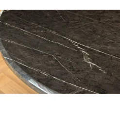 Stół ELEGANCIA 130 cm w optyce czarnego marmuru