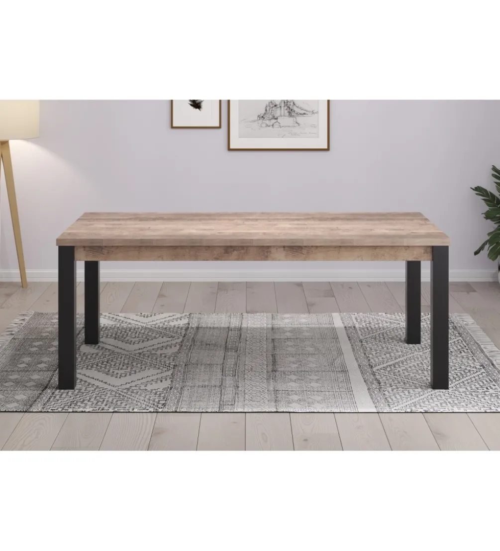 Stół EMILE 200 cm w optyce dąb tytoniowo-brązowy