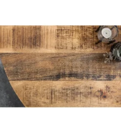 Stół Factory Iron Craft 120 cm drewno Mango