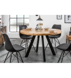 Stół Factory Iron Craft 120 cm drewno Mango
