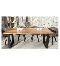 Stół Factory Iron Craft 200 cm drewno Mango