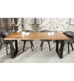 Stół Factory Iron Craft 200 cm drewno Mango