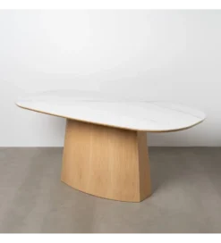 Stół FORYK 180 cm naturalny blat ceramika
