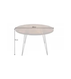 Stół GEDREZ 120 cm drewno akacja