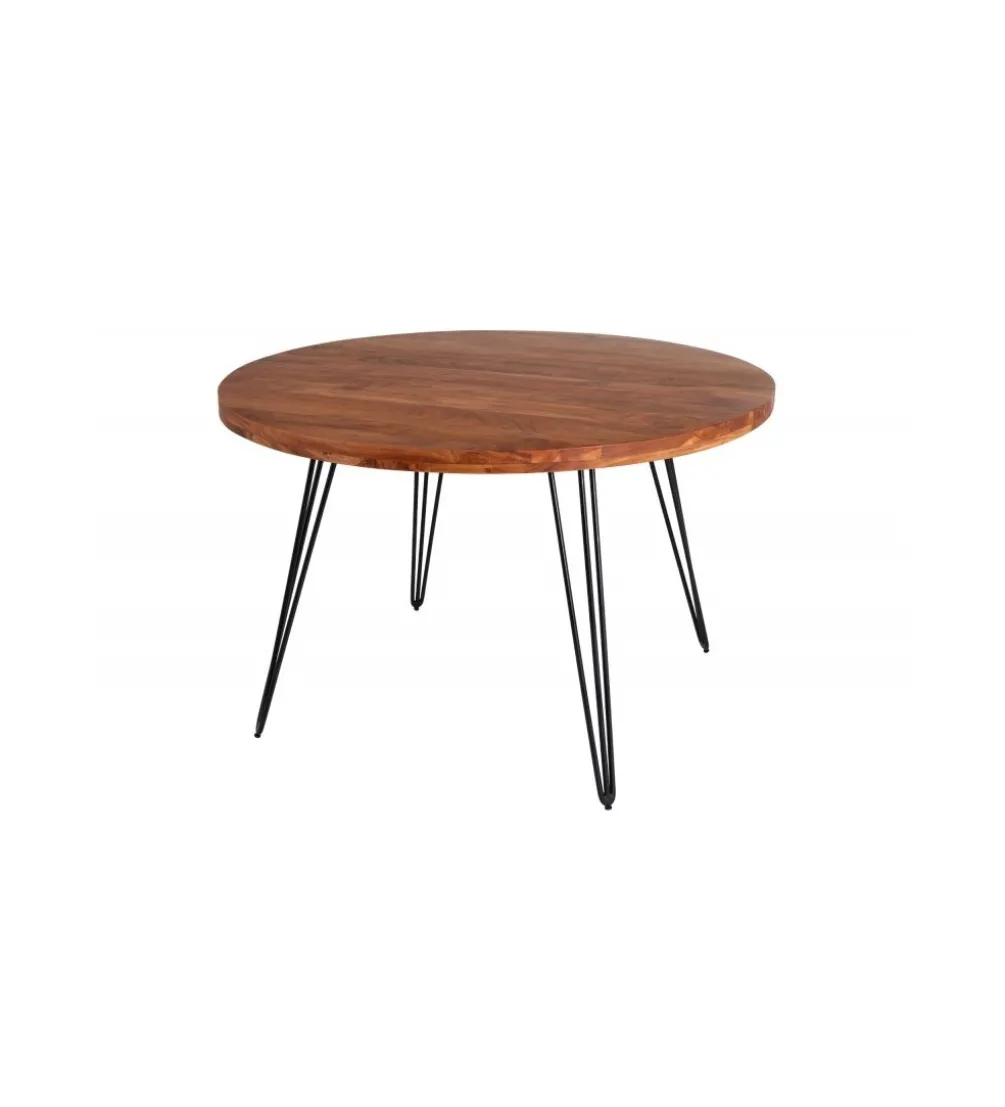 Stół GEDREZ 120 cm drewno akacja