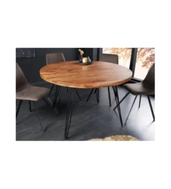 Stół GEDREZ 120 cm drewno akacja