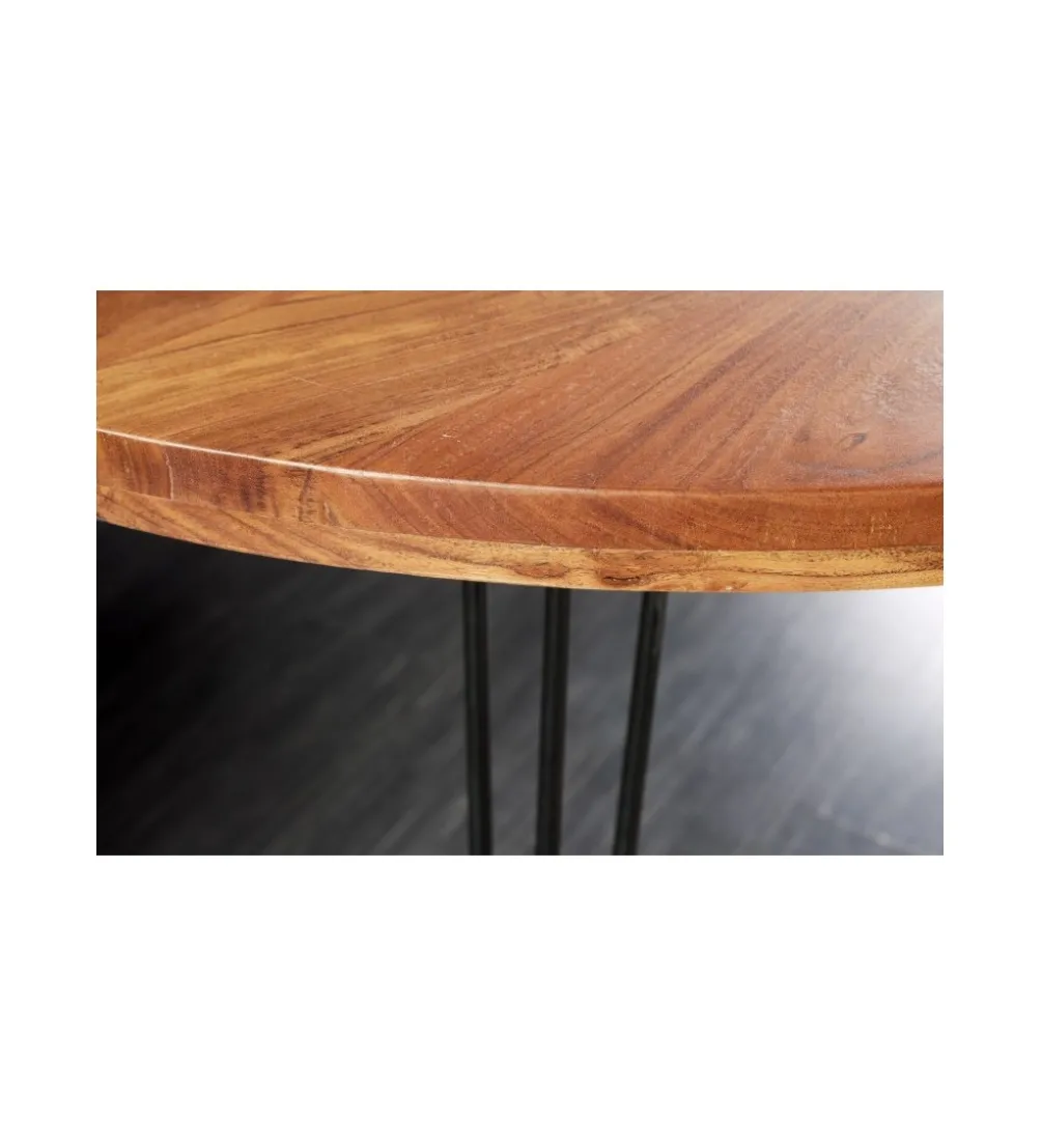 Stół GEDREZ 120 cm drewno akacja