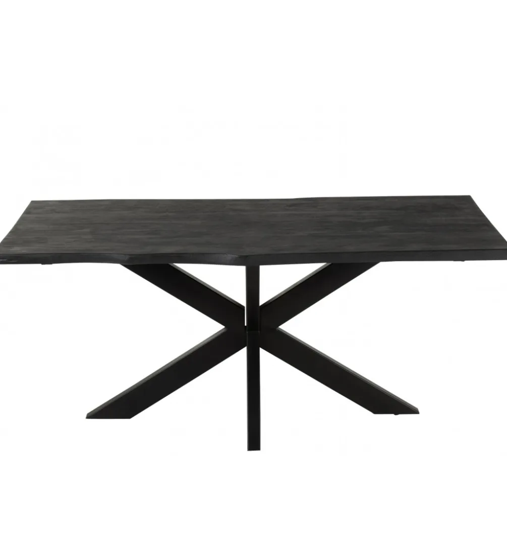 Stół GERARD 180 cm drewno mango czarny