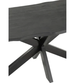 Stół GERARD 200 cm Drewno Mango Czarny
