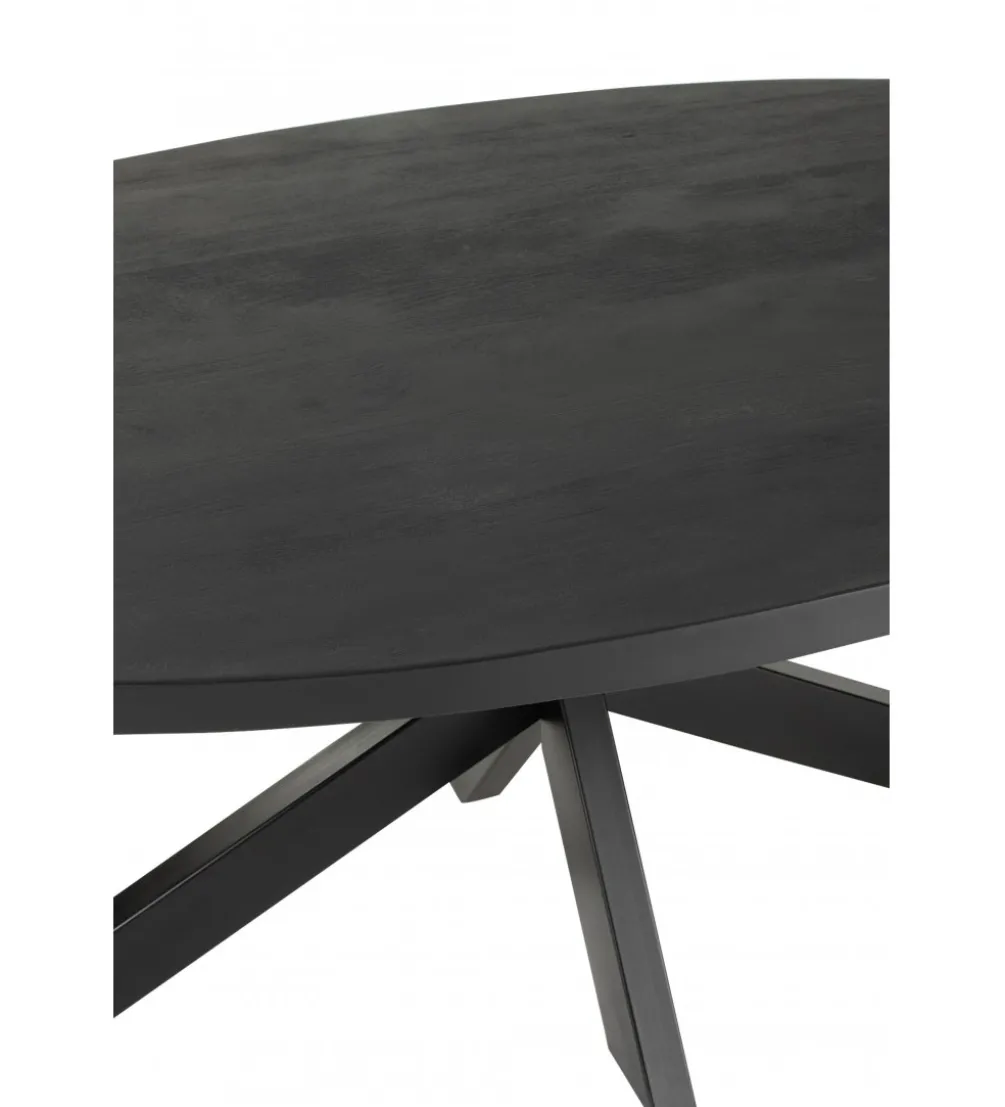 Stół GERARD 210 cm drewno mango czarny