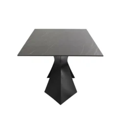 Stół GLORIA 180 x 90 cm ceramiczny blat czarny