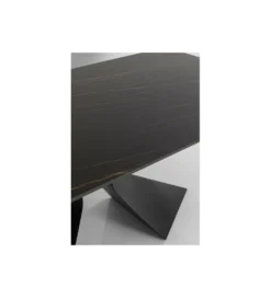 Stół GLOYRIA 200 cm ceramika w optyce czarnego marmuru