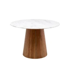 Stół GRACE 115 cm drewno mango marmur