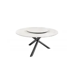 Stół IDAHO 150 cm ceramika w optyce białego marmuru