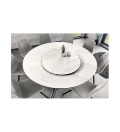 Stół IDAHO 150 cm ceramika w optyce białego marmuru