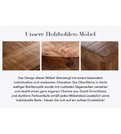 Stół Iron Craft 120 Cm drewno Mango