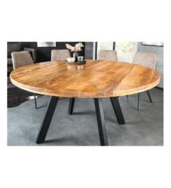 Stół IRON CRAFT 140 cm drewno mango naturalny