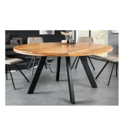 Stół IRON CRAFT 140 cm drewno mango naturalny