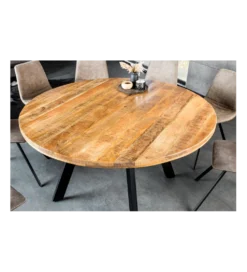 Stół IRON CRAFT 140 cm drewno mango naturalny