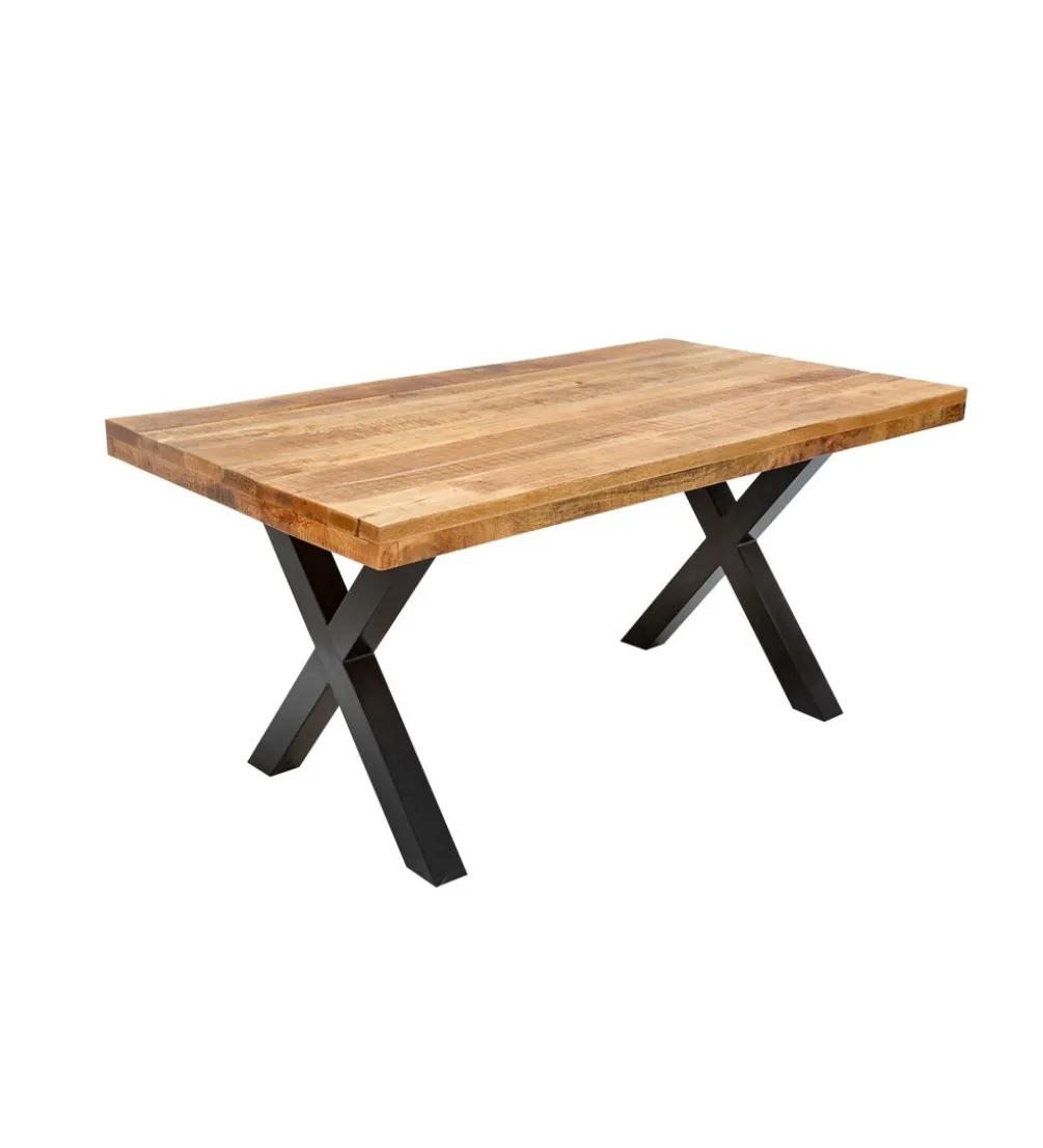 Stół Iron Craft X 160 cm drewno Mango
