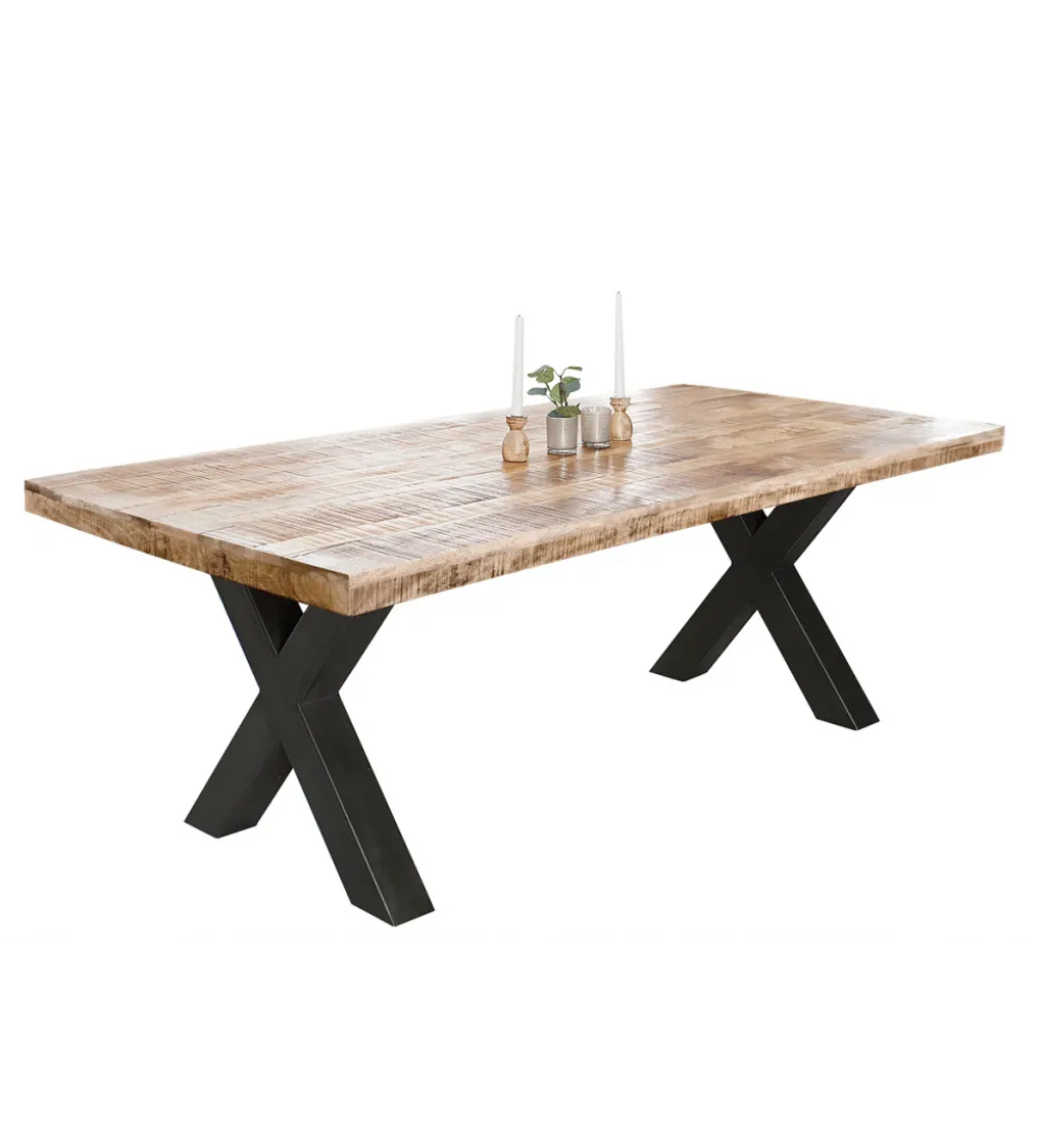 Stół Iron Craft X 200 Cm Drewno Mango