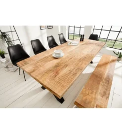 Stół Iron Craft X II 240 cm drewno Mango
