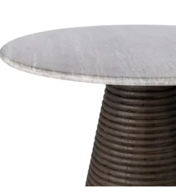 Stół jadalniany HYGYD 115 cm drewno mango