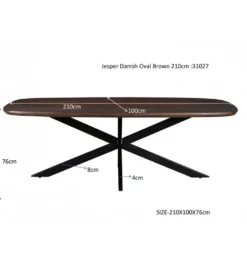 Stół JAGSPER 210 cm drewno mango