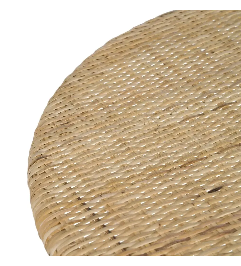 Stół KAPE 75 cm ratan naturalny