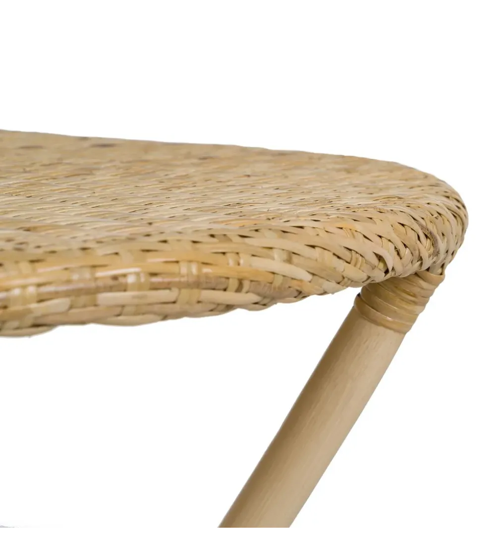 Stół KAPE 75 cm ratan naturalny