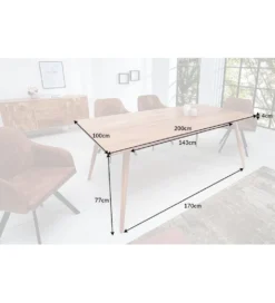 Stół Komodo Mystic 200 cm drewno akacja