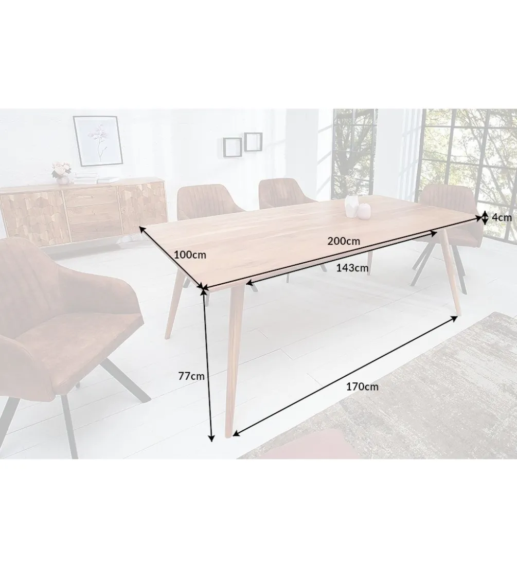 Stół Komodo Mystic 200 cm drewno akacja