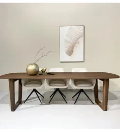 Stół KORTE 270 cm drewno mango brązowe