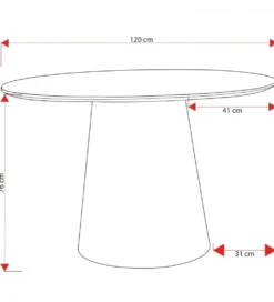 Stół KOWI 120 cm drewno mango