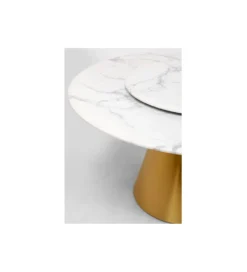 Stół LUCIA 135 cm złoty blat ceramika