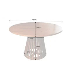 Stół MAISON JADE 130 cm drewno akacja