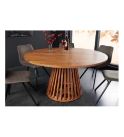 Stół MAISON JADE 120 cm okrągły drewno akacja