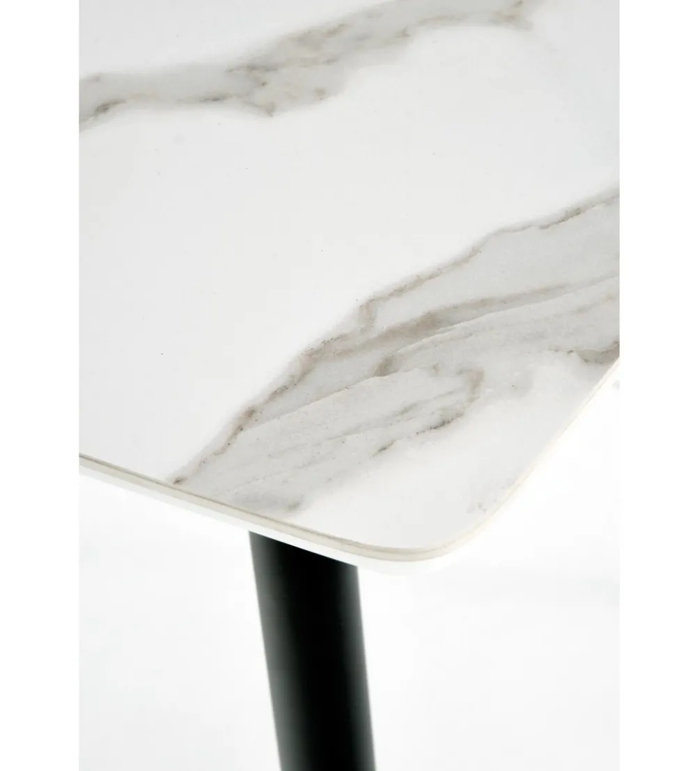 Stół MARCO 120 cm w optyce białego marmuru