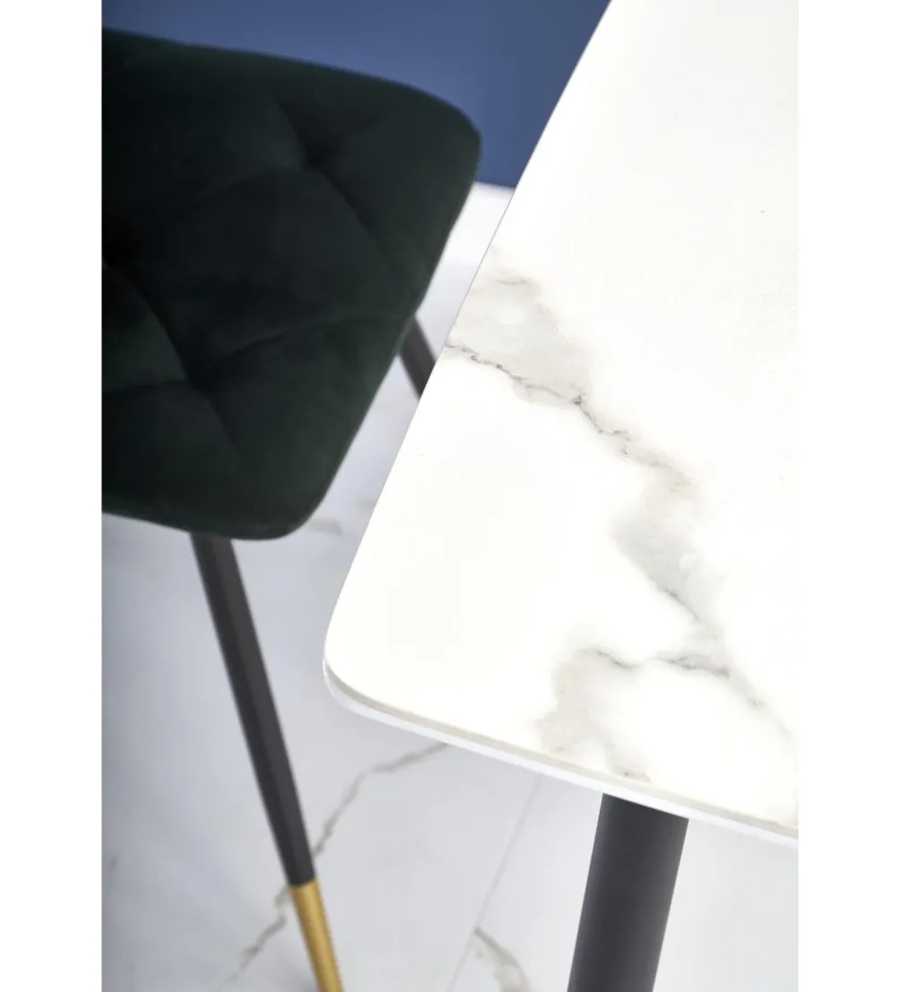 Stół MARCO 120 cm w optyce białego marmuru