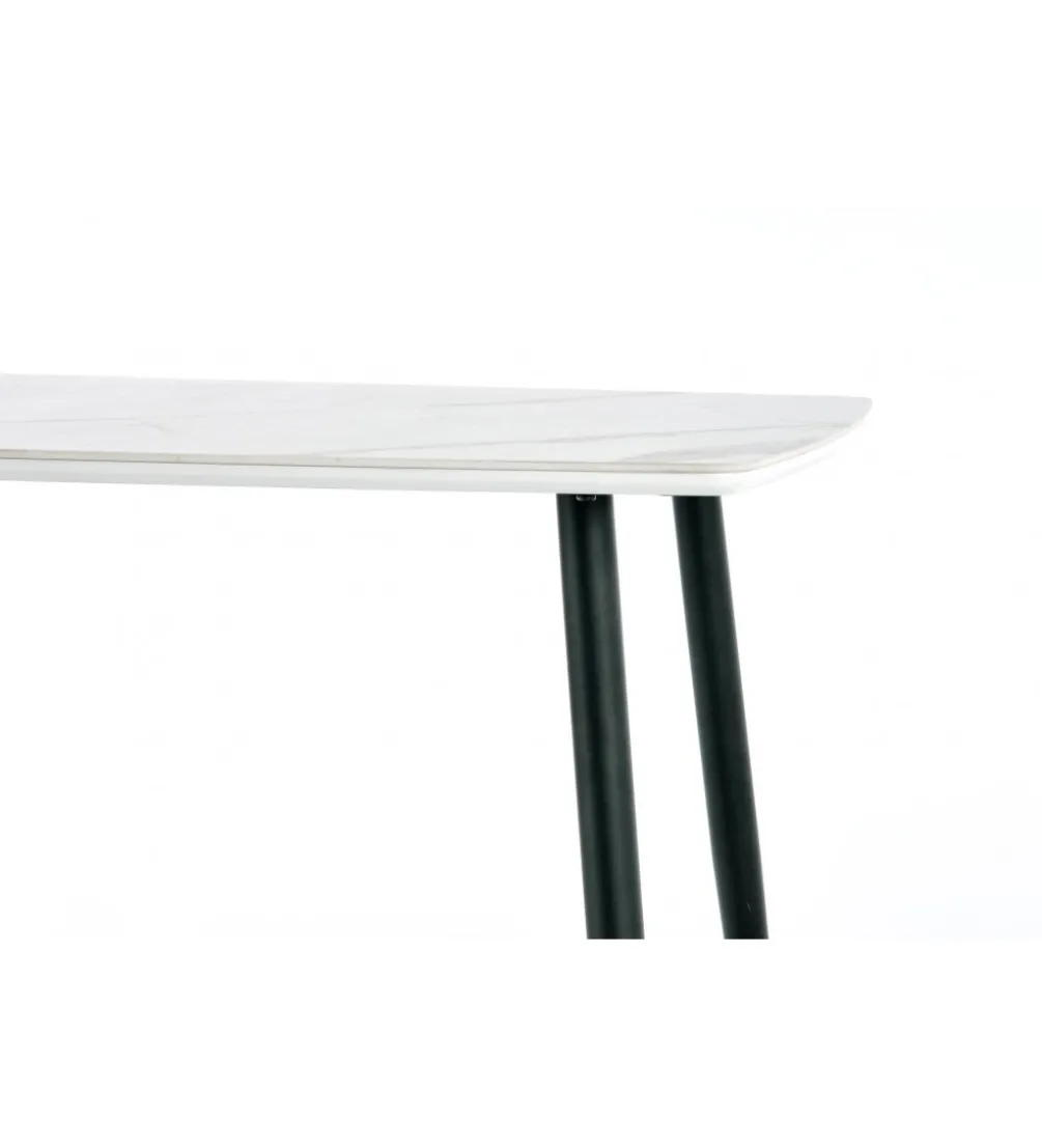 Stół MARCO 120 cm w optyce białego marmuru