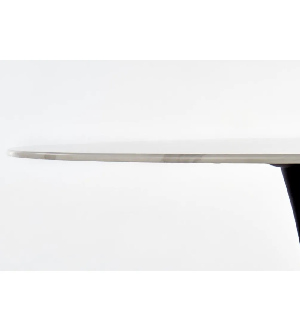 Stół MARCO 120 cm w optyce białego marmuru